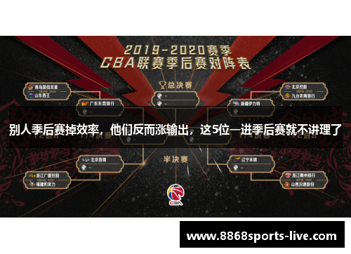 别人季后赛掉效率，他们反而涨输出，这5位一进季后赛就不讲理了